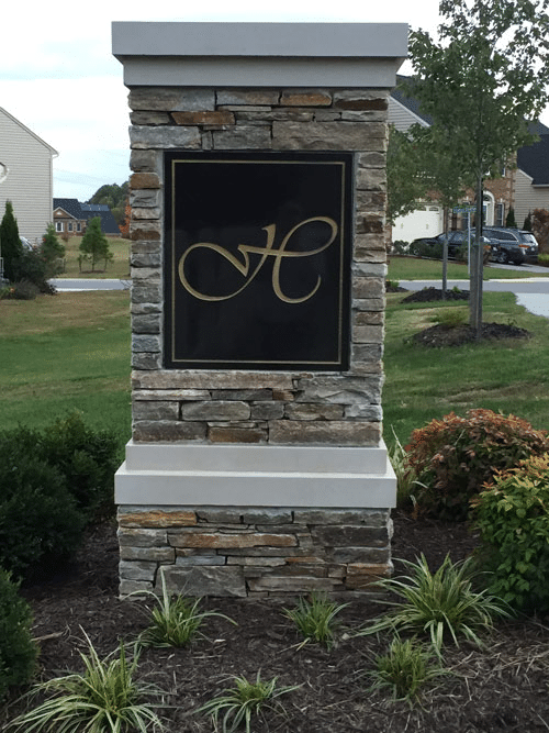 Custom Sign With Letter H